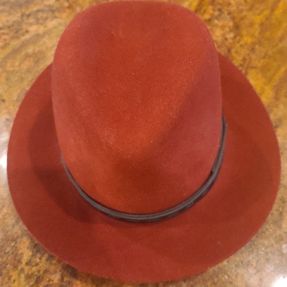 Rag & Bone Floppy Brim Red Fedora